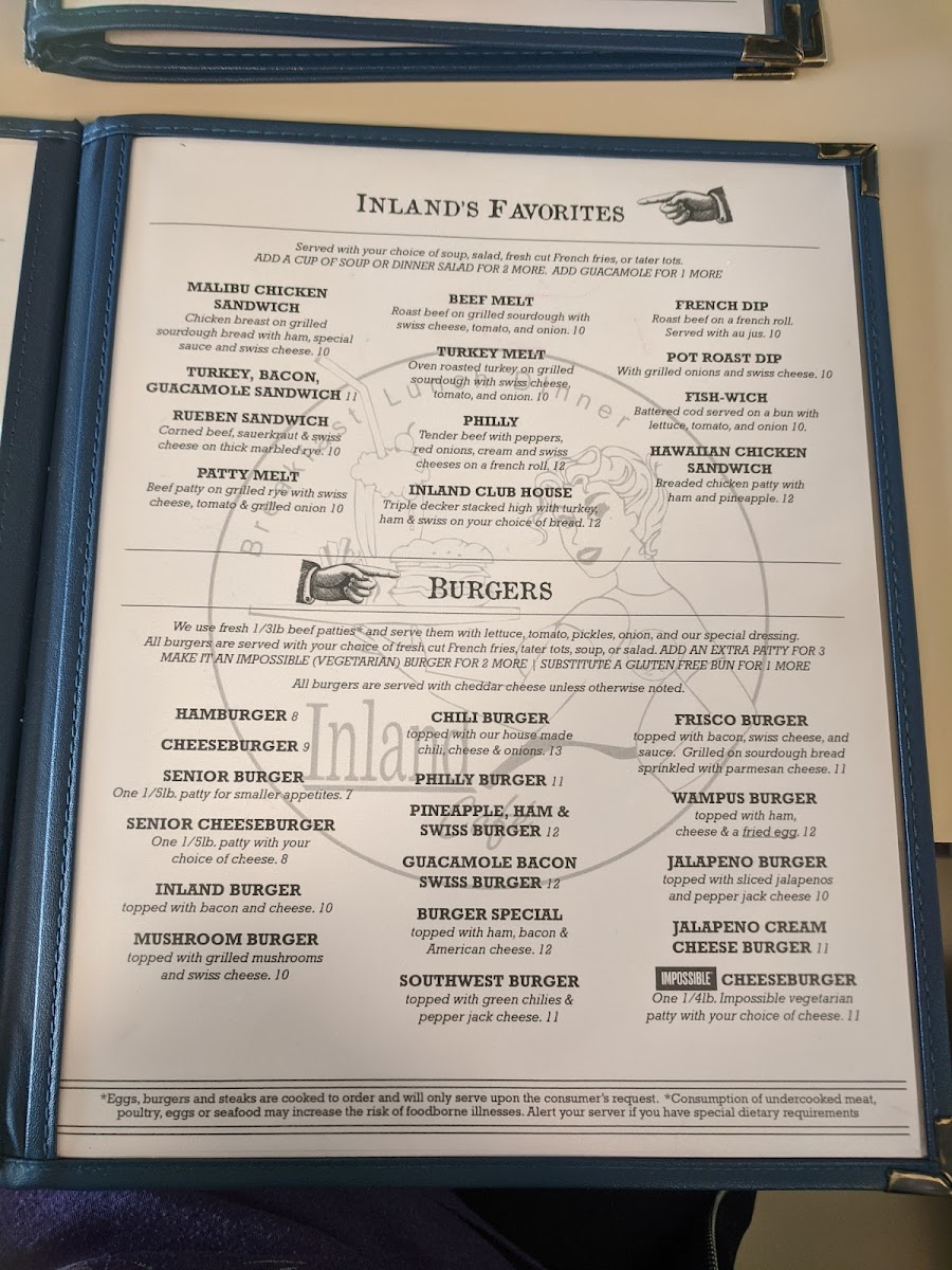 Inland Cafe Menu - Image 3